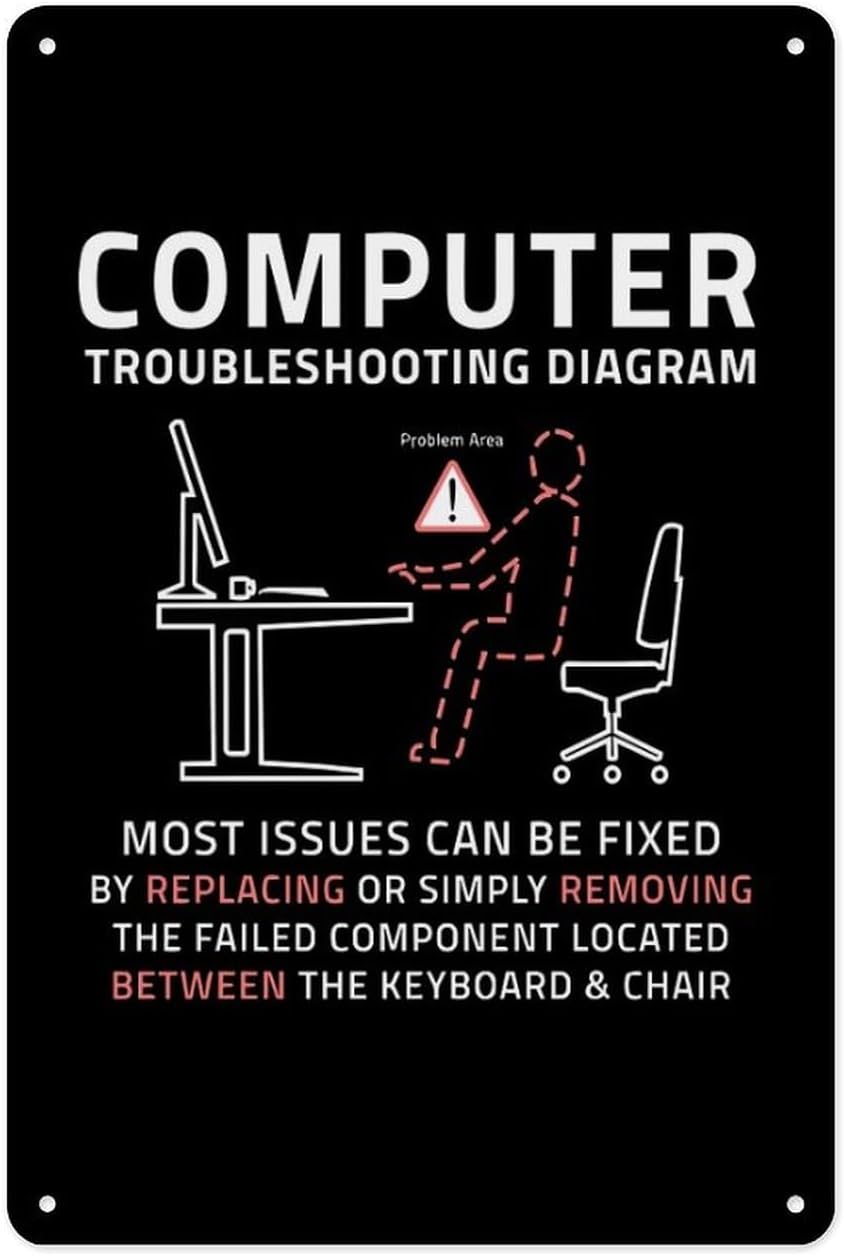 Office And Tech - Металлическая жестяная вывеска 8 х 12