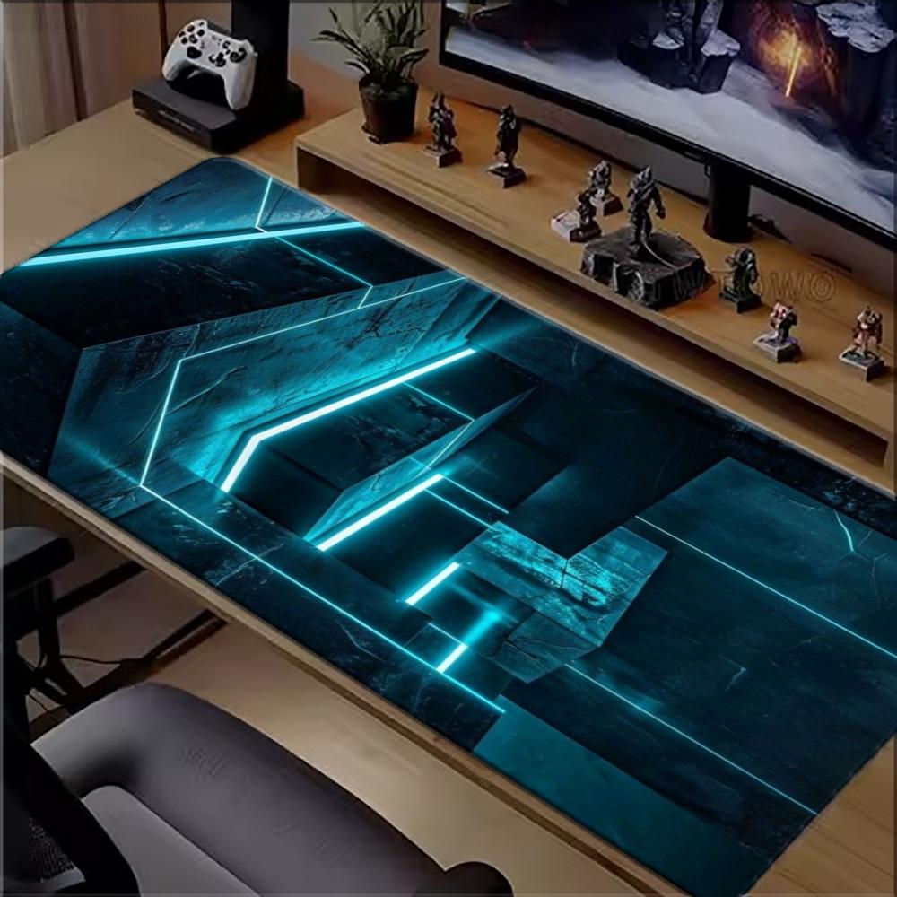 Office And Tech - Коврик для мыши Cyan Neon Tech